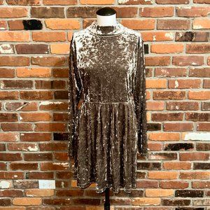 Nikita Euphrasia LS Velvet Dress In Driftwood Size Large